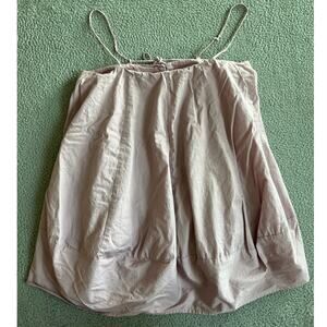 Free People Tank Top Small Relaxed A-Line Tie Button Purple Retro Boho Beach